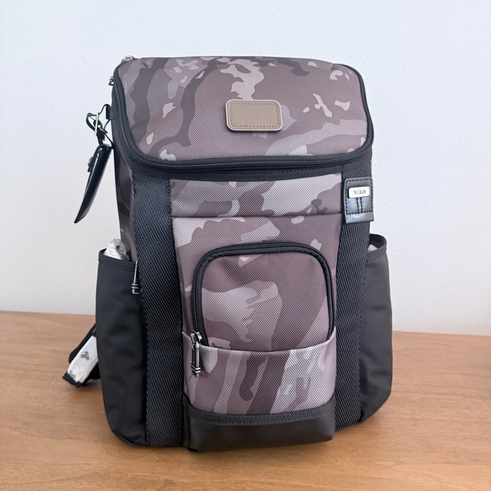 Tumi Thornhill Backpack Grey Camo Ballistic Nylon Laptop Bag 02223683CTYMPO